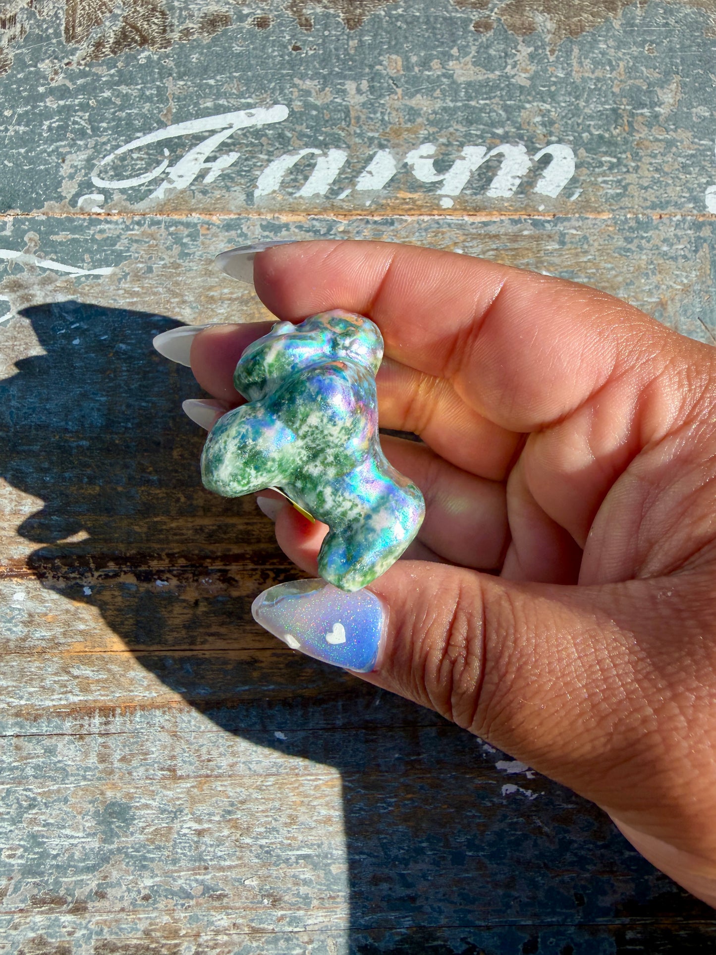 Mini AURA Moss Agate Gorilla | Opt Y
