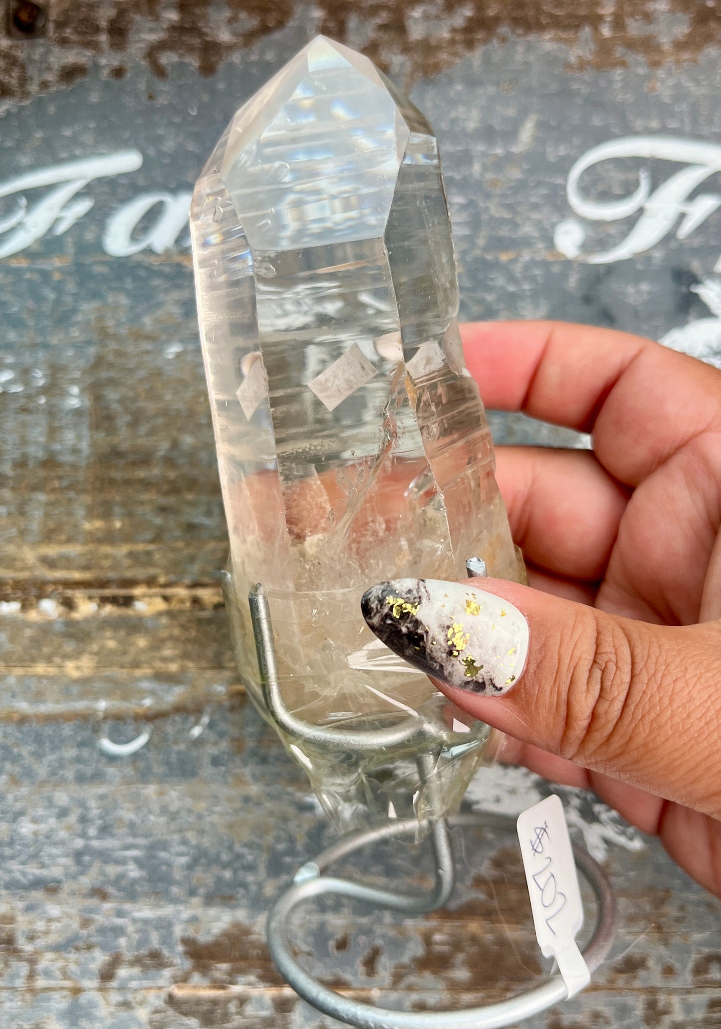 Gorgeous High Quality Lemurian on Custom Stand from Brazil