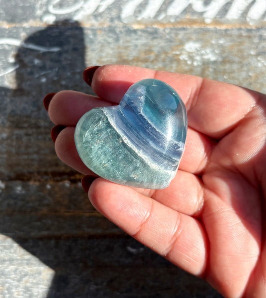Gorgeous Fluorite Heart from Mexico | Opt Z
