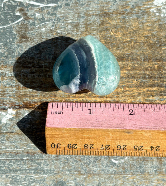 Gorgeous Fluorite Heart from Mexico | Opt Z