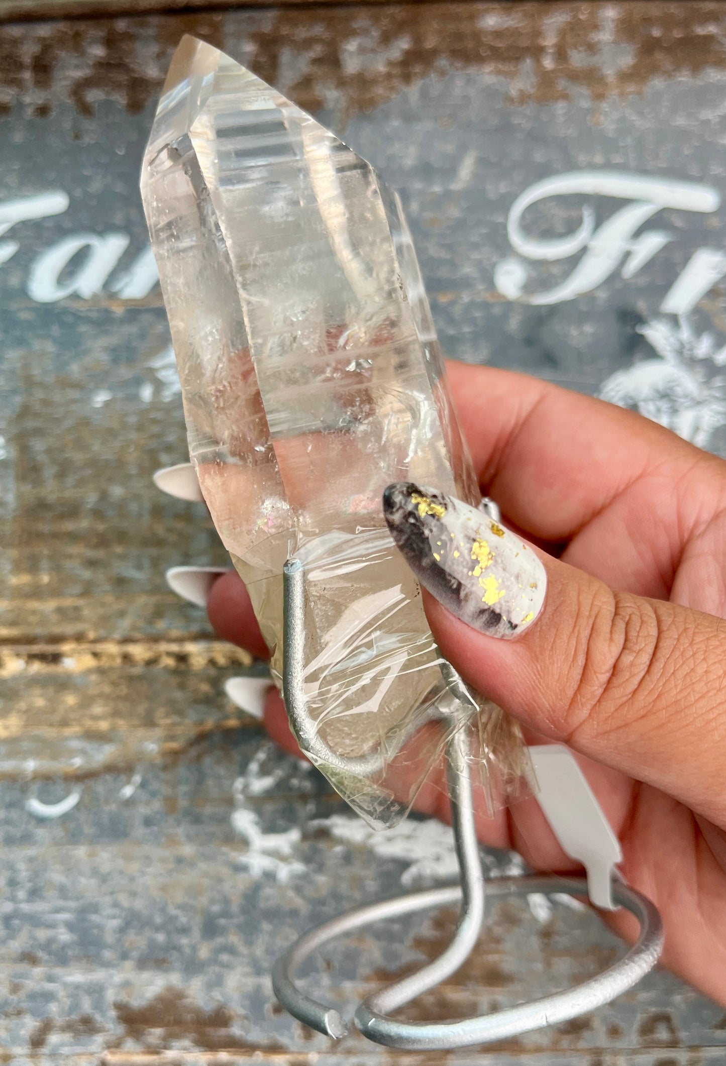 Gorgeous High Quality Lemurian on Custom Stand from Brazil