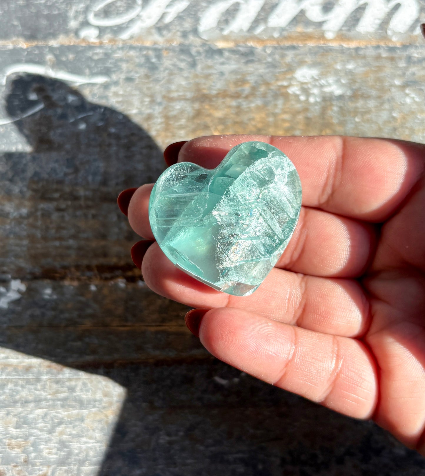 Gorgeous Fluorite Heart from Mexico | Opt Y