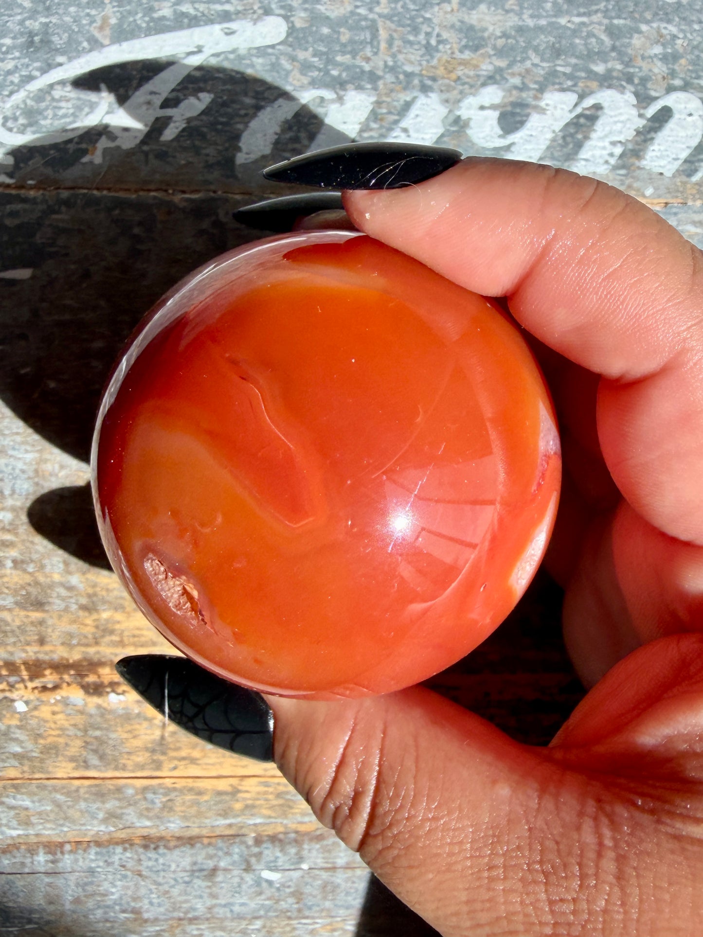Gorgeous Druzy Carnelian Sphere | Opt 50
