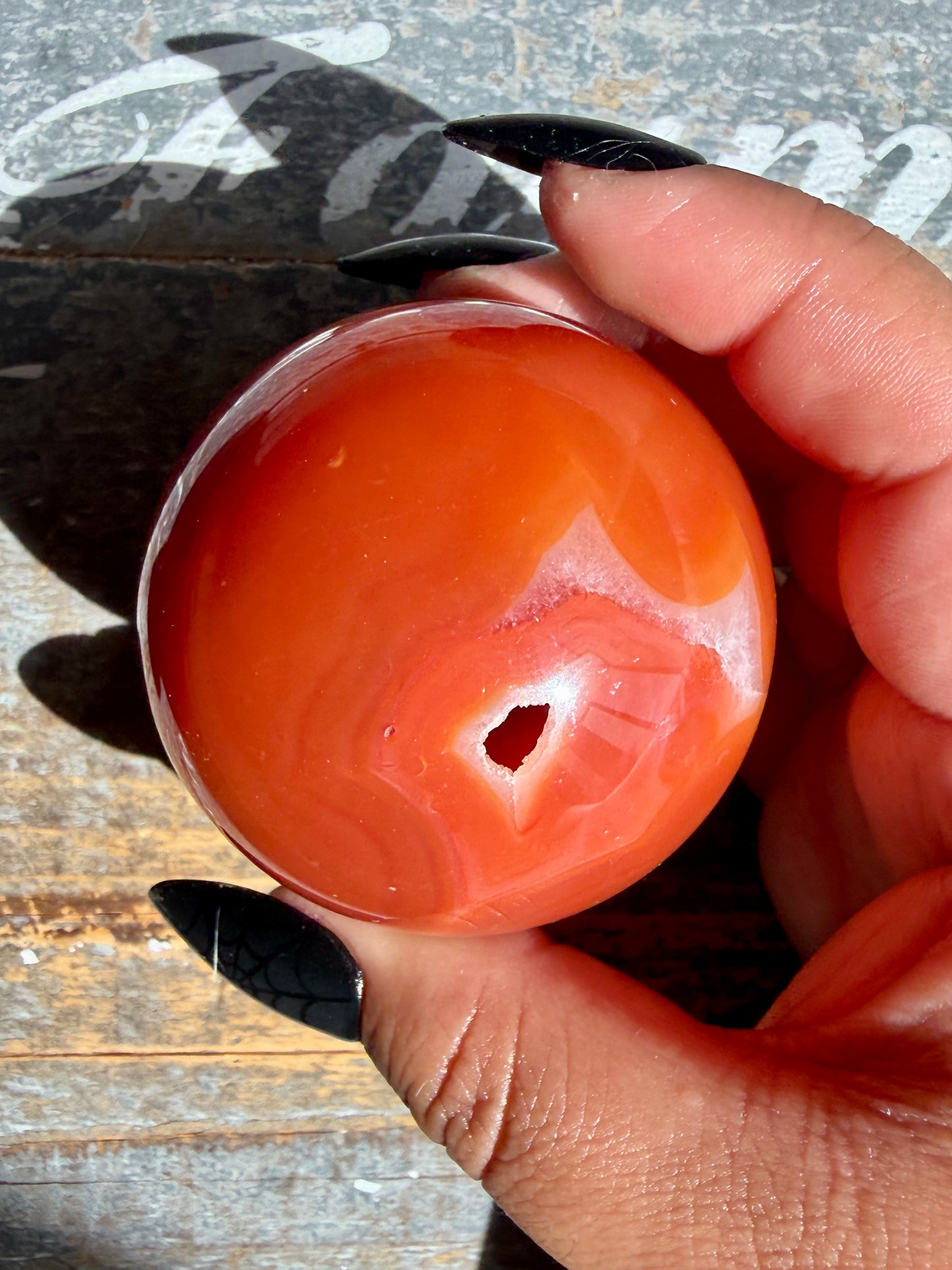 Gorgeous Druzy Carnelian Sphere | Opt 50