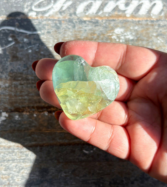 Gorgeous Fluorite Heart from Mexico | Opt Q