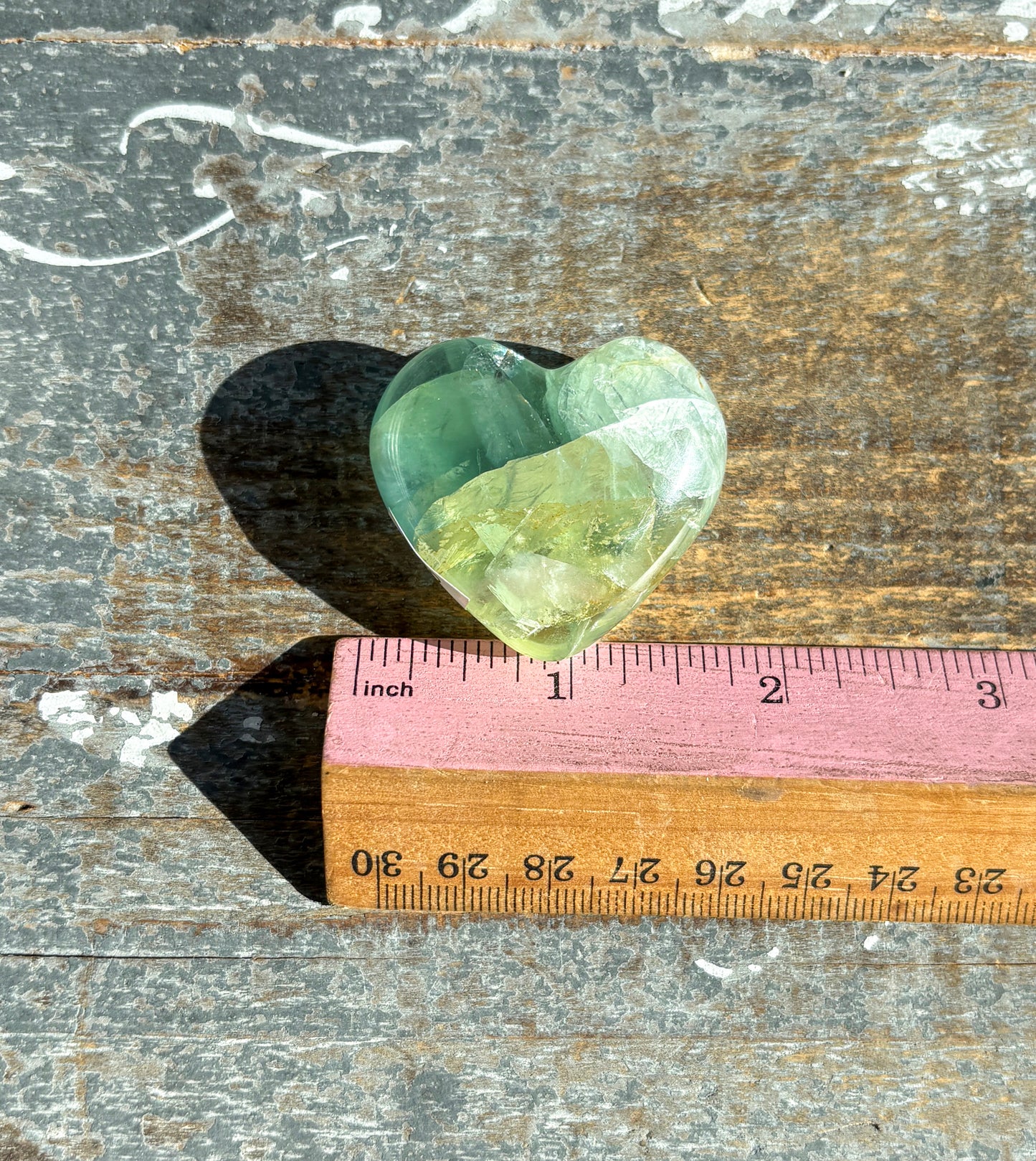 Gorgeous Fluorite Heart from Mexico | Opt Q