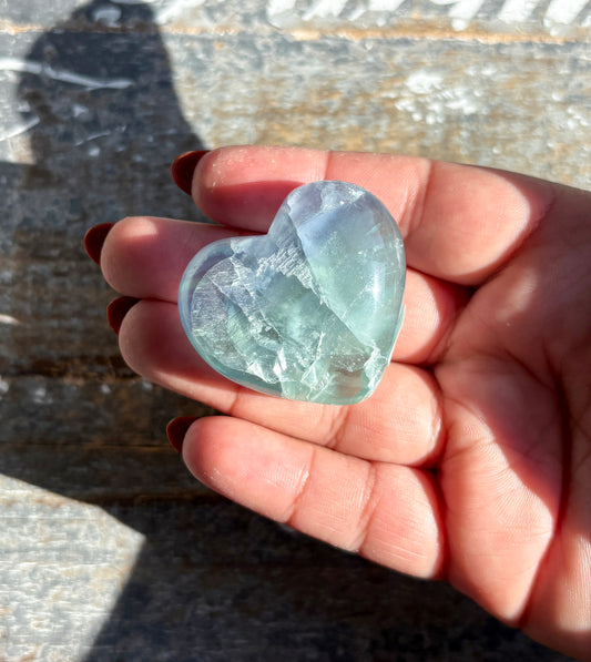 Gorgeous Fluorite Heart from Mexico | Opt X