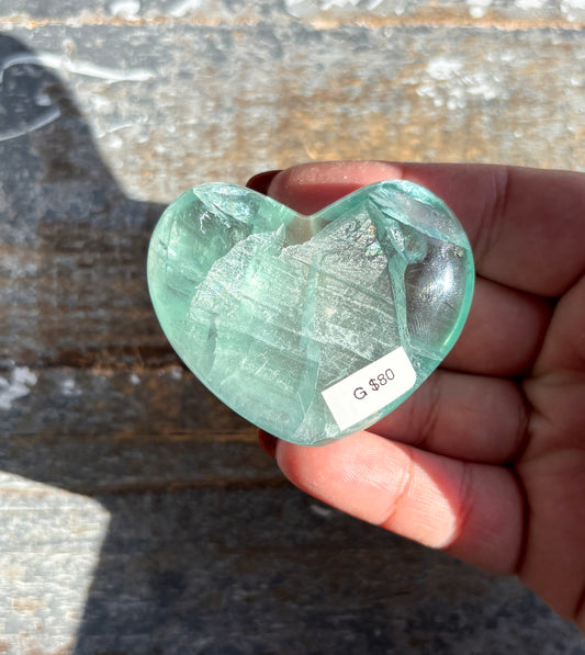 Gorgeous Fluorite Heart from Mexico | Opt G