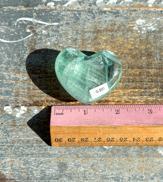 Gorgeous Fluorite Heart from Mexico | Opt G