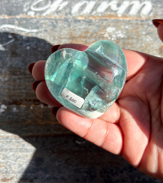 Gorgeous Fluorite Heart from Mexico | Opt F