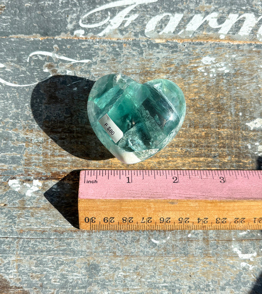 Gorgeous Fluorite Heart from Mexico | Opt F