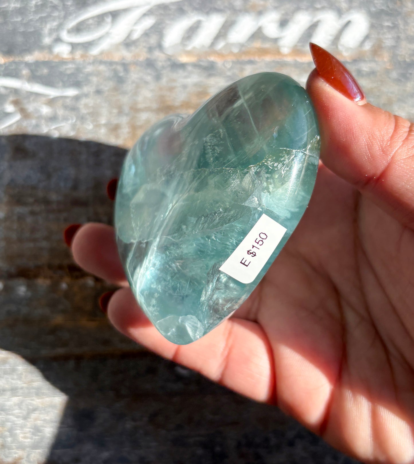 Gorgeous Fluorite Heart from Mexico | Opt E