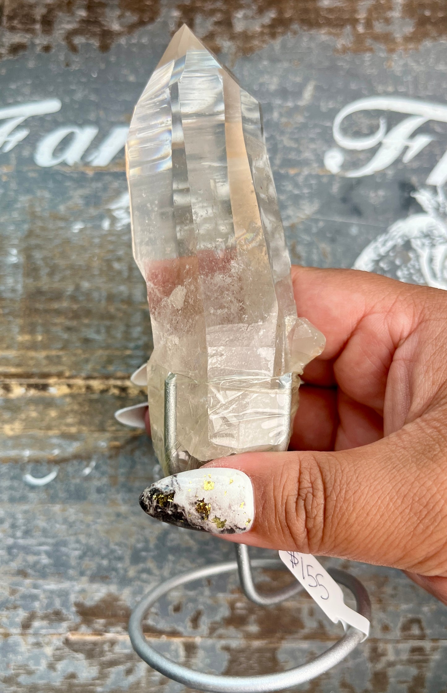 Gorgeous High Quality Lemurian on Custom Stand from Brazil