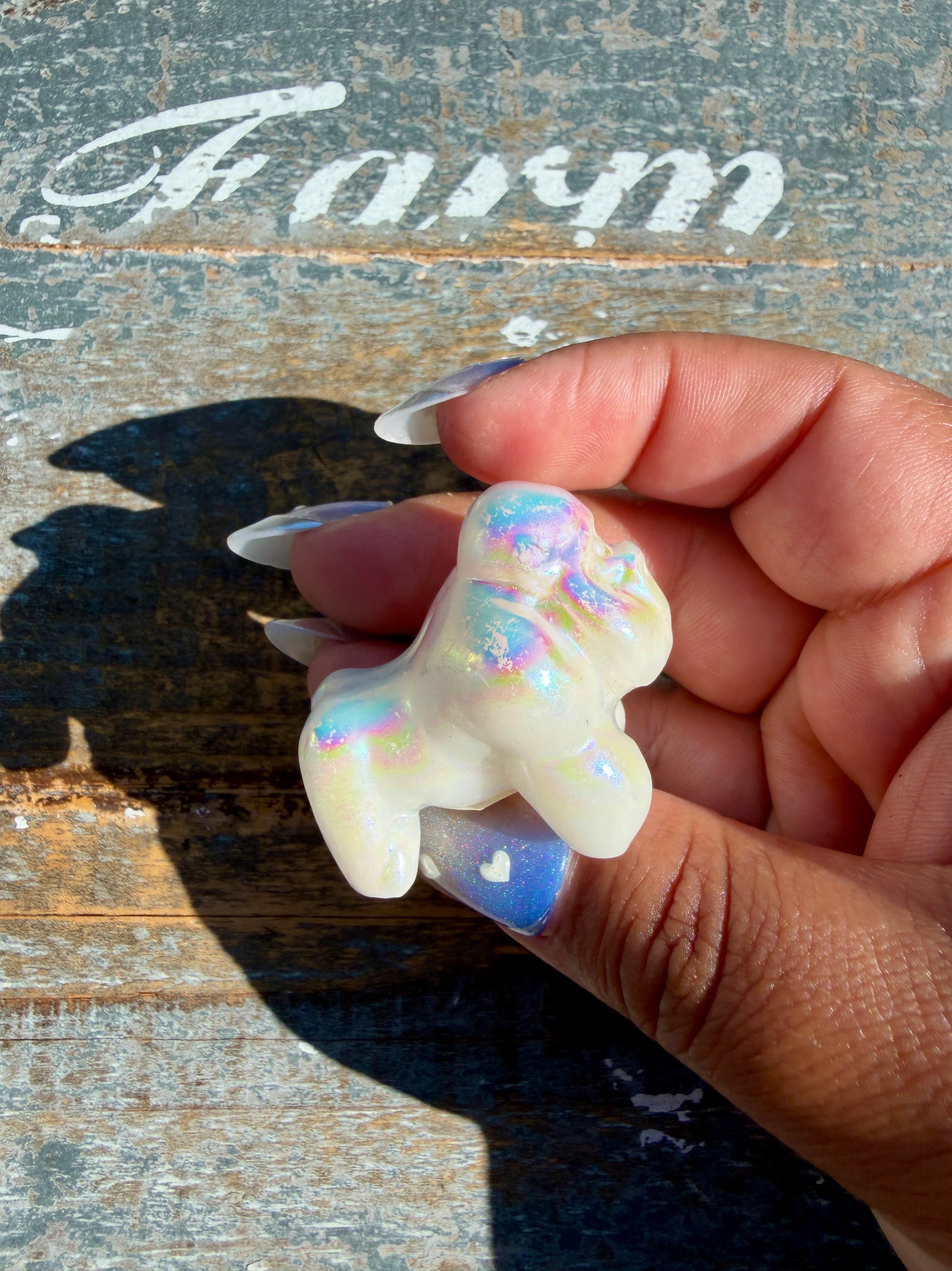 Mini AURA White Onyx Gorilla | Opt T