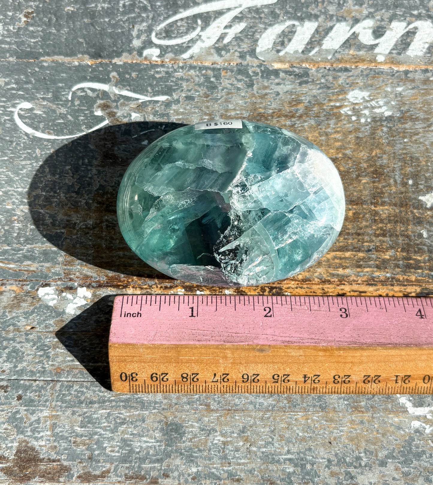 Gorgeous Fluorite Large Palm Stone from Mexico | Opt B
