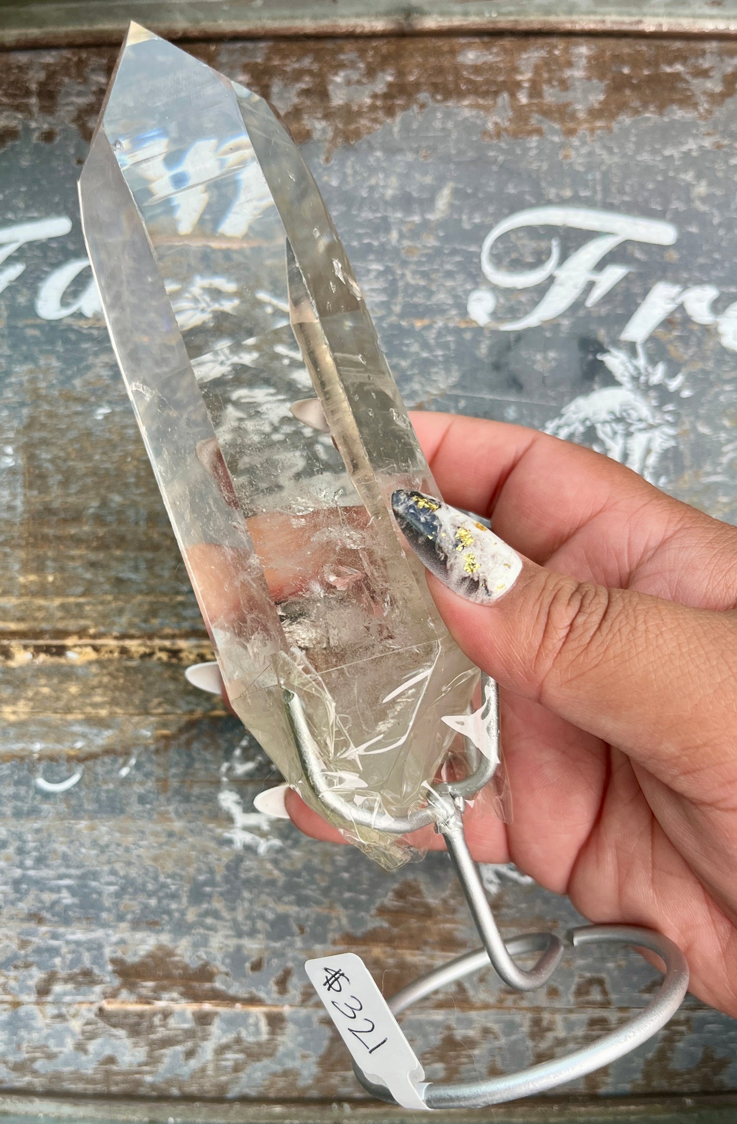 Gorgeous High Quality Lemurian on Custom Stand from Brazil