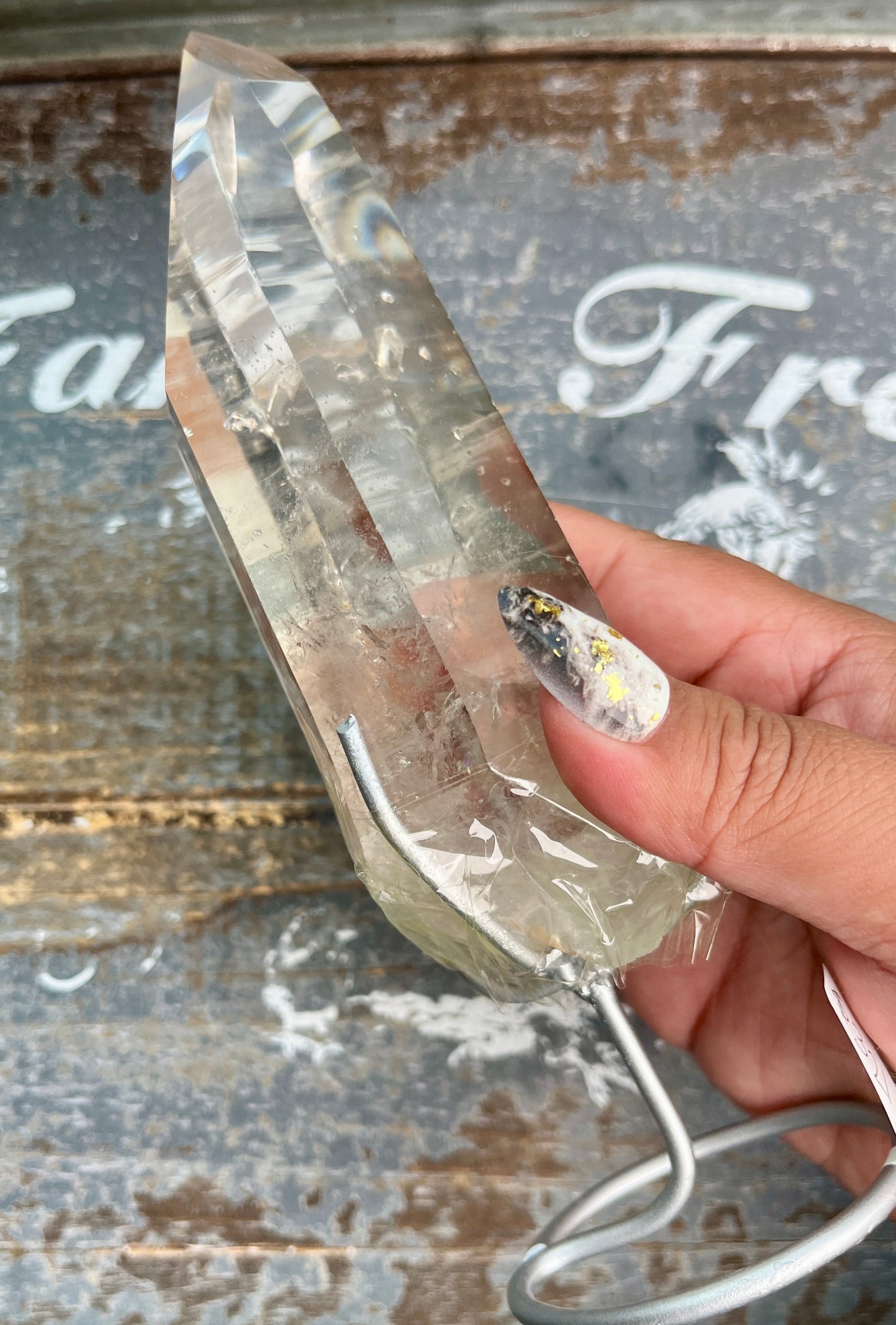 Gorgeous High Quality Lemurian on Custom Stand from Brazil