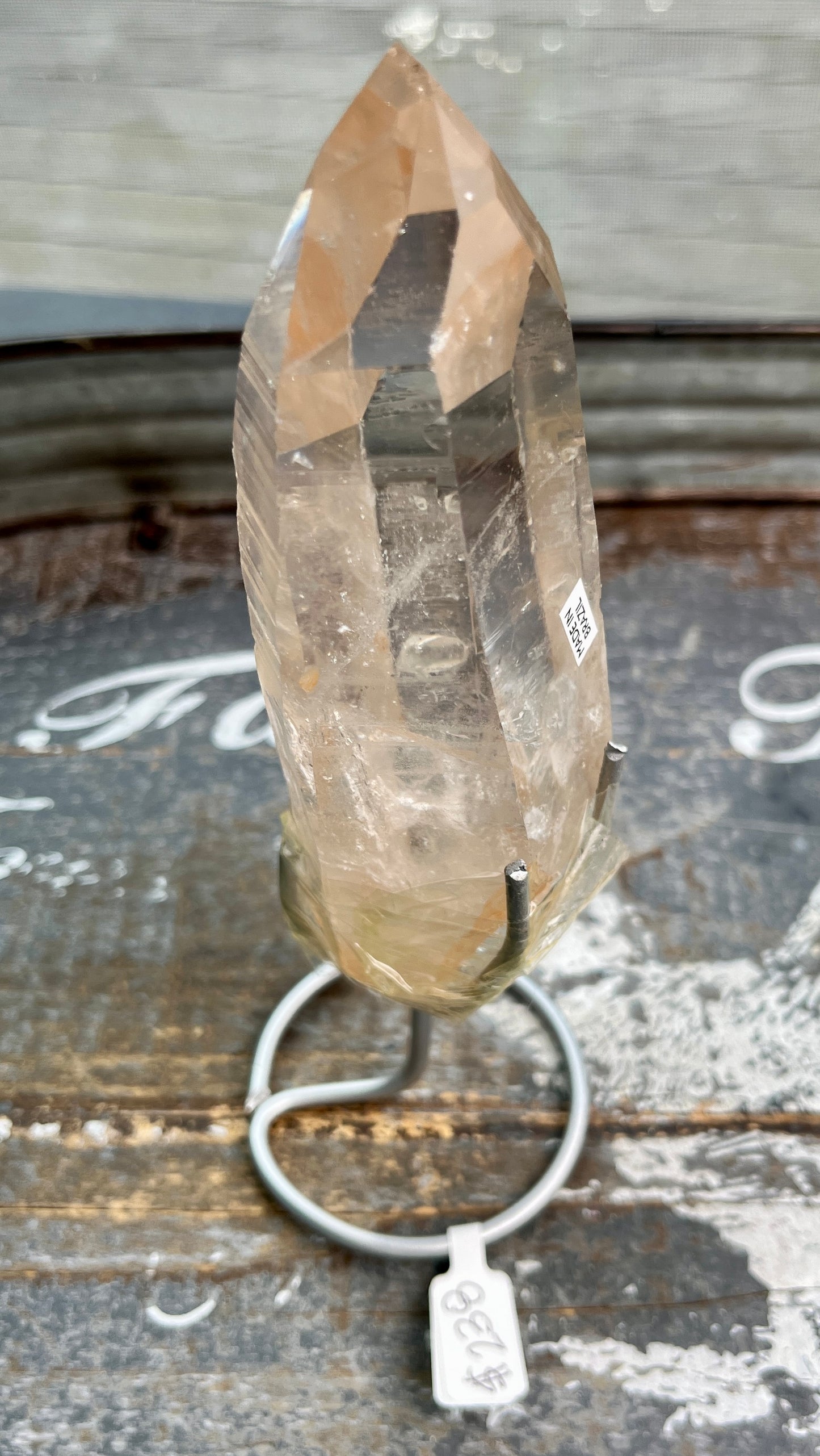 Gorgeous High Quality Lemurian on Custom Stand from Brazil