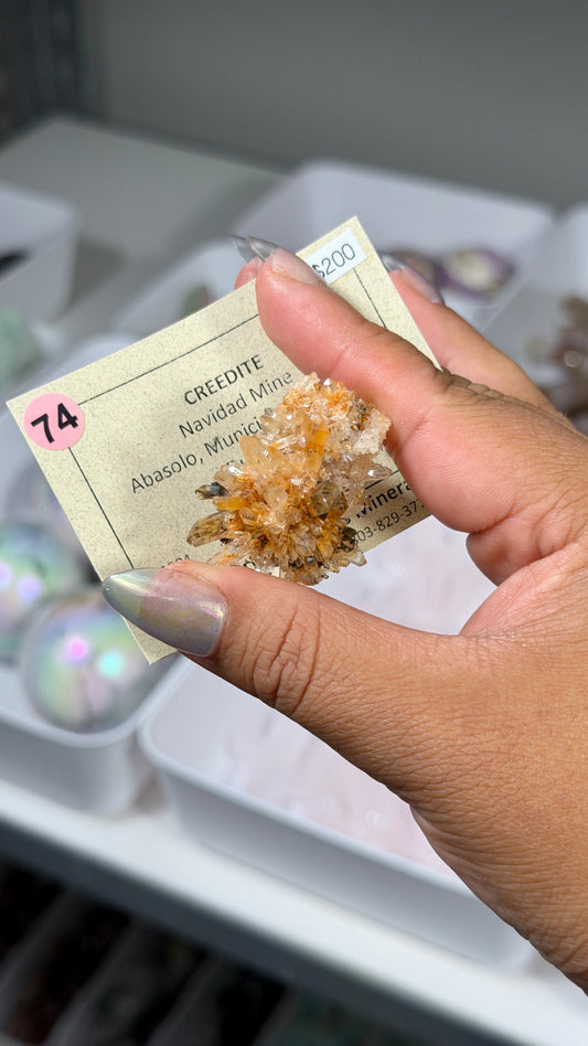 Gorgeous CREEDITE Specimen | Navidad Mine | Opt 74