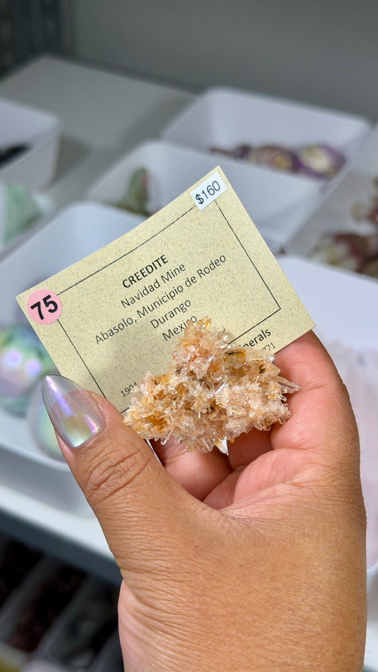 Gorgeous CREEDITE Specimen | Navidad Mine | Opt 75