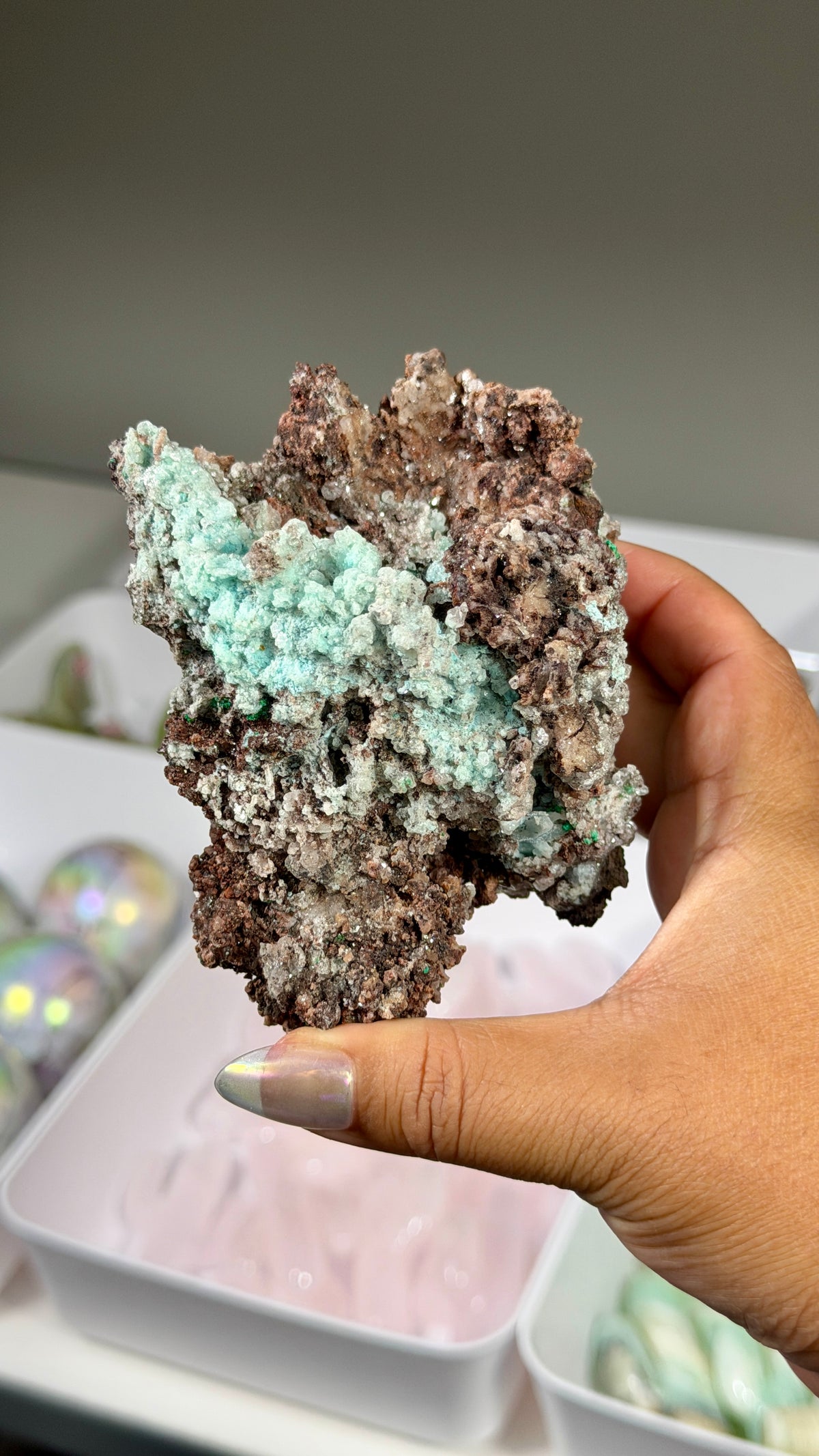 Gorgeous Quartz w/ Chrysocolla Specimen | Mexico | Opt 72