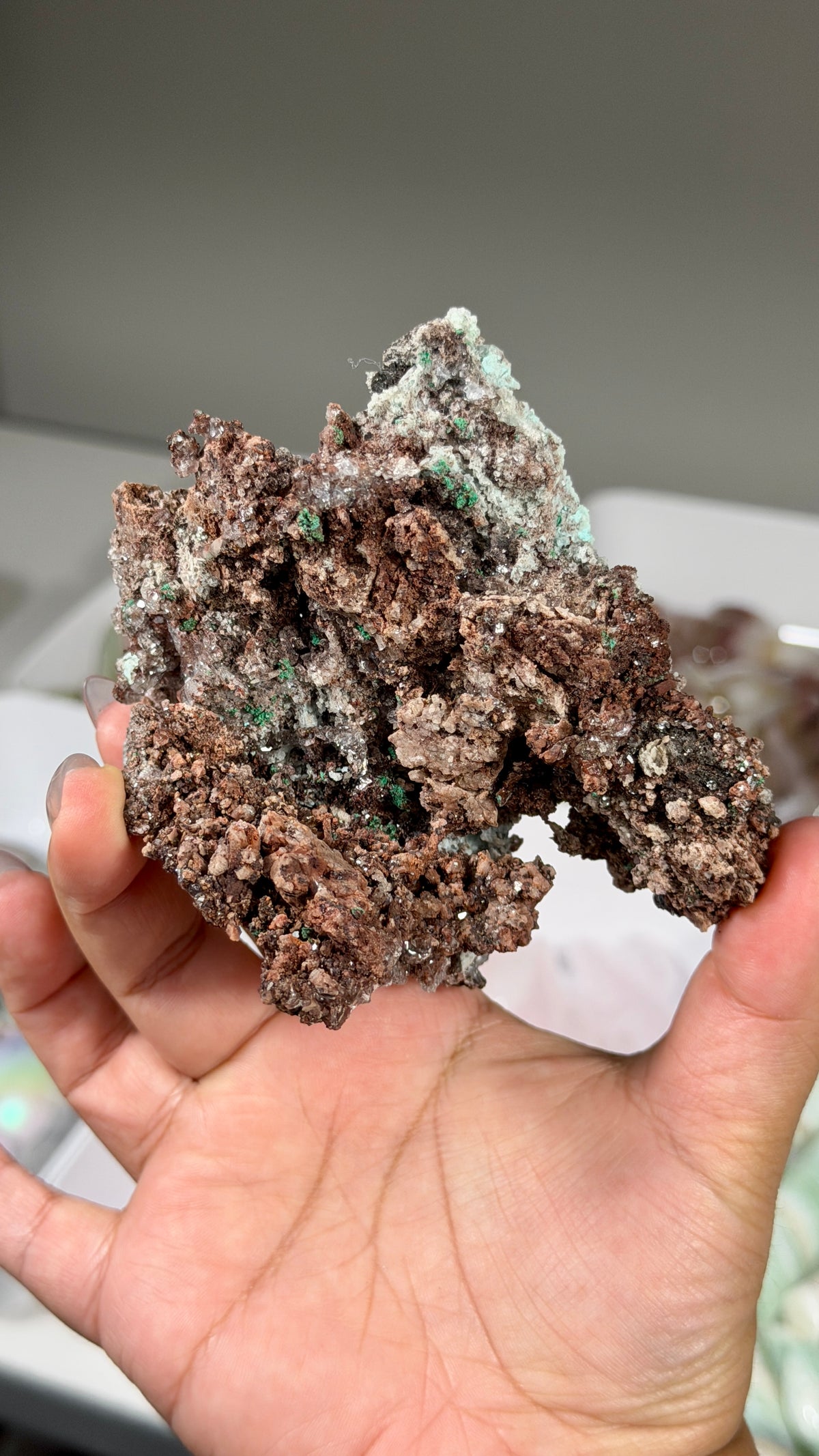 Gorgeous Quartz w/ Chrysocolla Specimen | Mexico | Opt 72