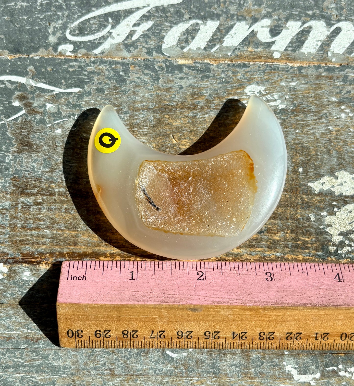 Gorgeous Agate Moon From Brazil | Opt Q