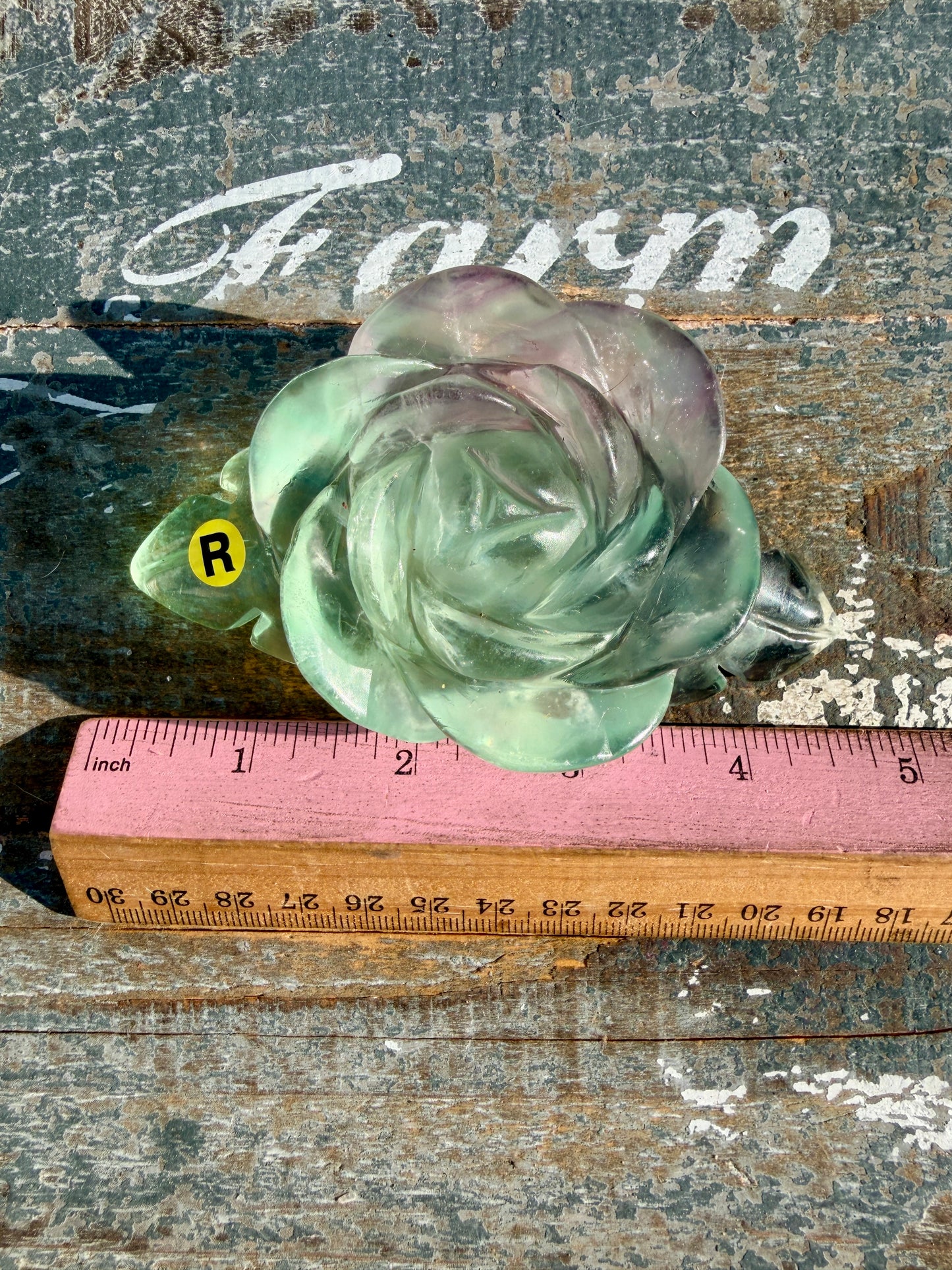 Gorgeous Rainbow Fluorite Flower on Stand | Opt R