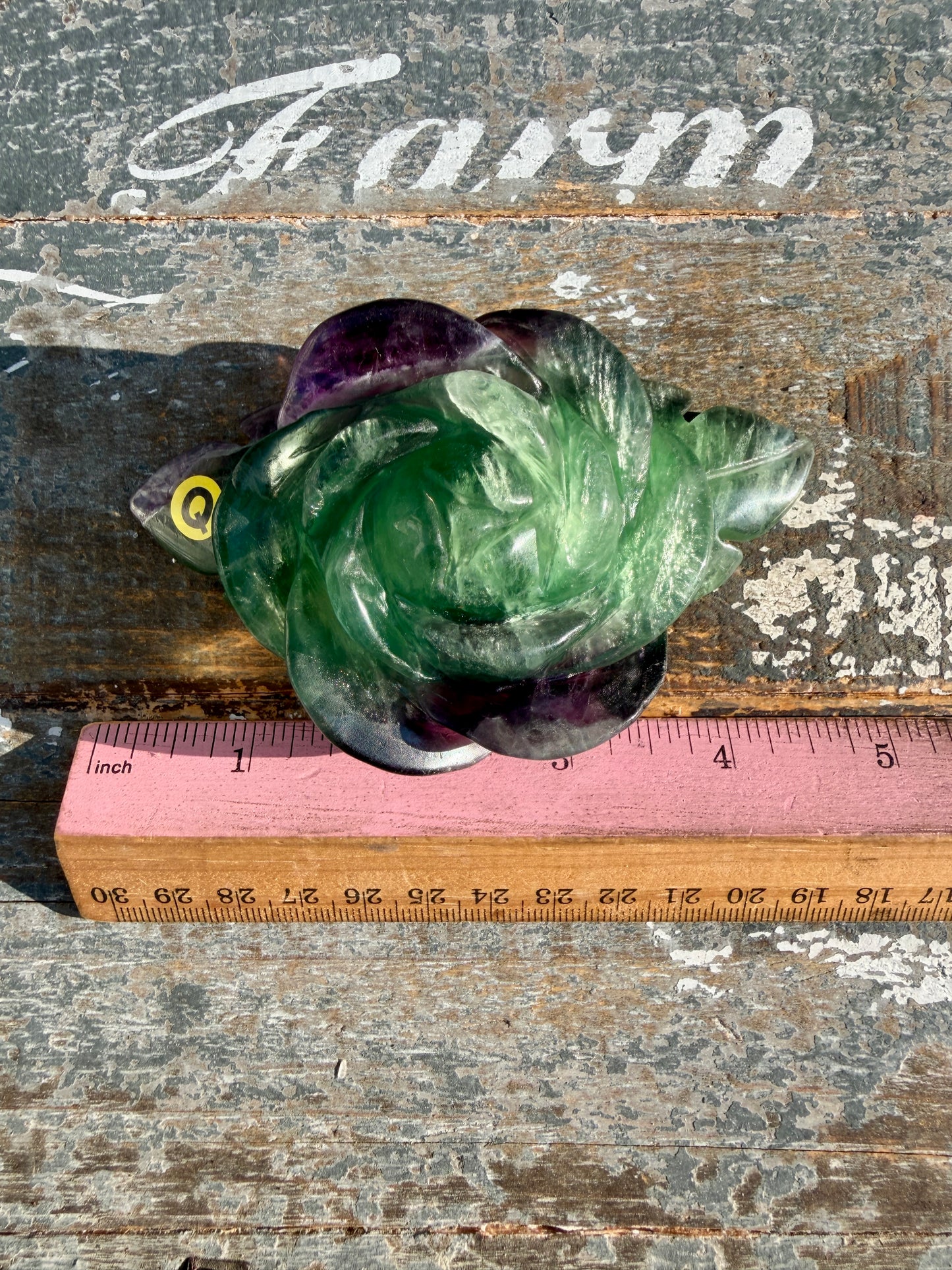 Gorgeous Rainbow Fluorite Flower on Stand | Opt Q