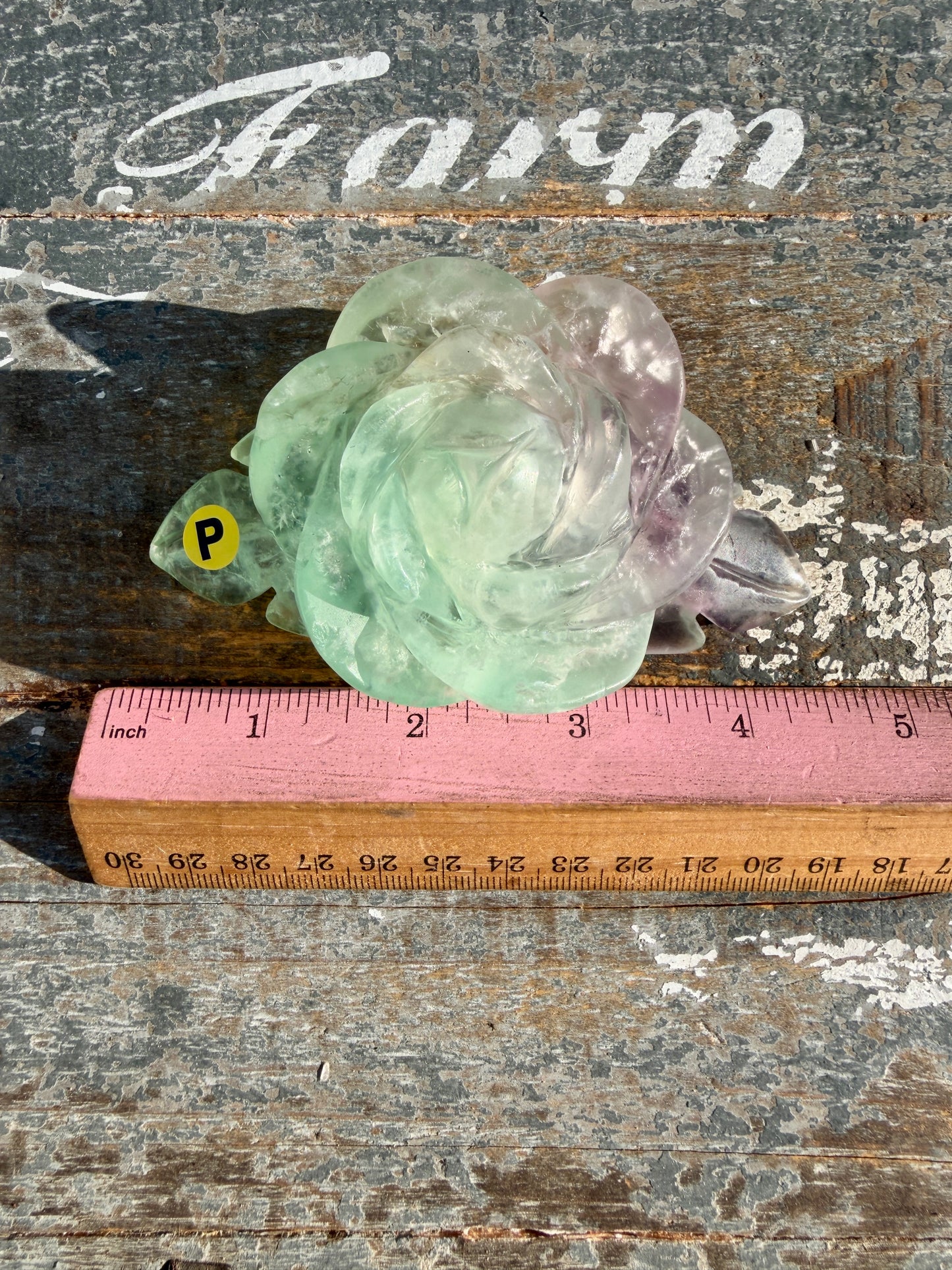 Gorgeous Rainbow Fluorite Flower on Stand | Opt P