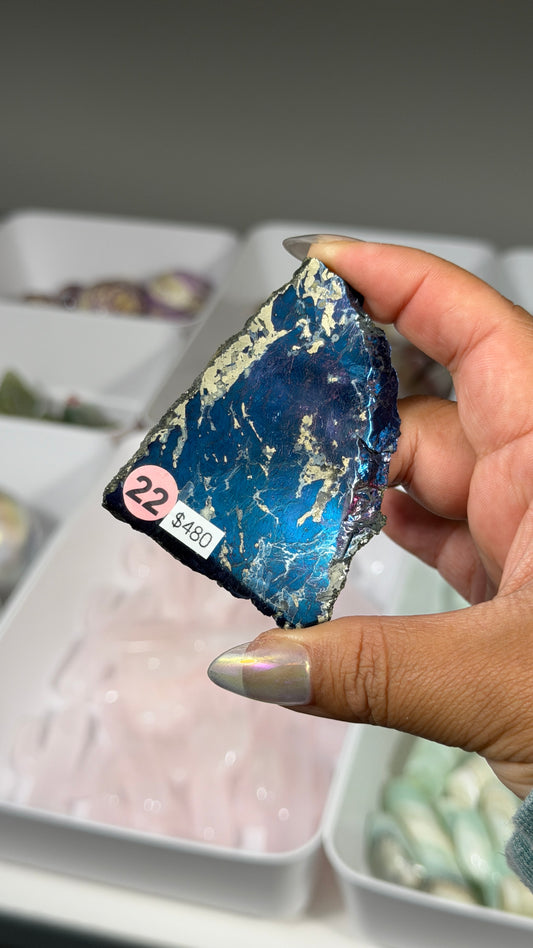 Gorgeous Covellite from Montana | 40 year old collection pieces | Opt 22