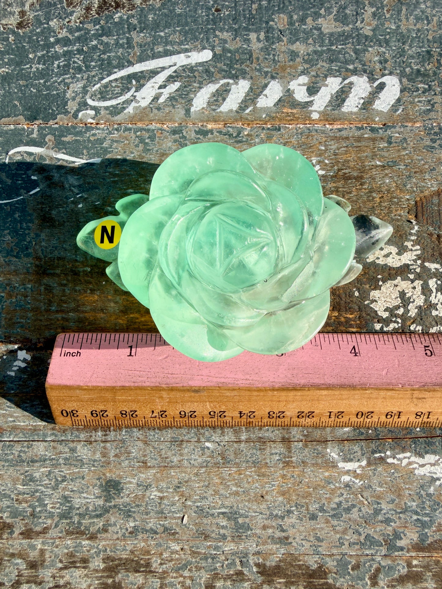 Gorgeous Rainbow Fluorite Flower on Stand | Opt N