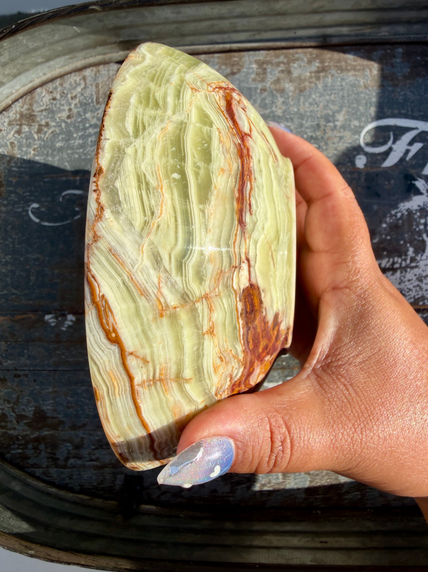 Gorgeous Green Onyx Bowl | Opt E