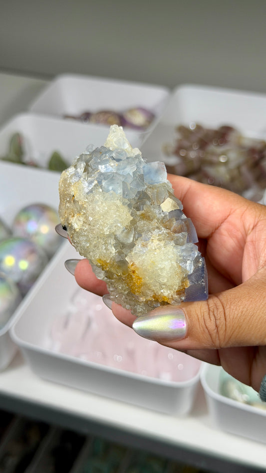Gorgeous Raw Blue Cubic Fluorite | Opt 33