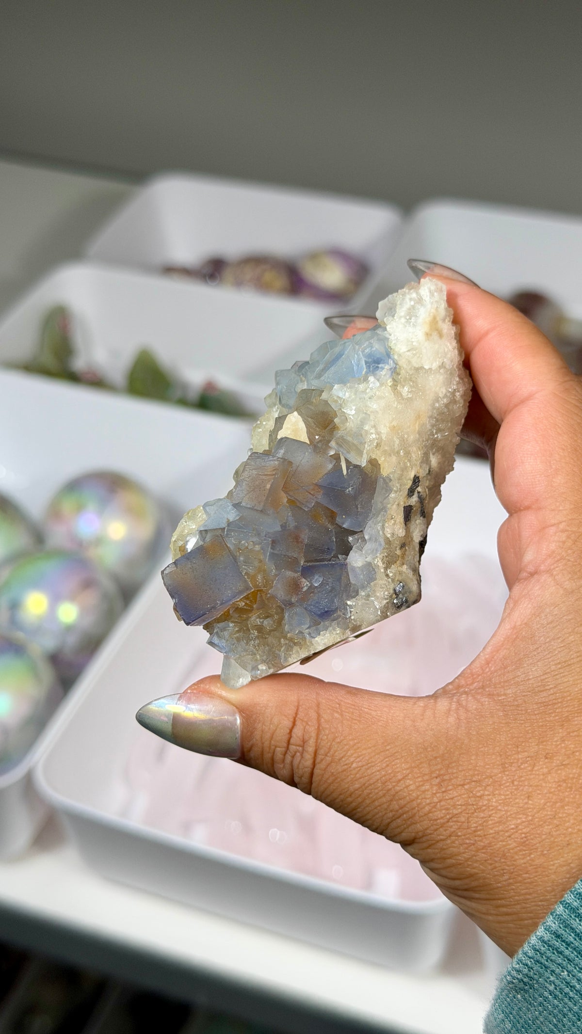 Gorgeous Raw Blue Cubic Fluorite | Opt 33