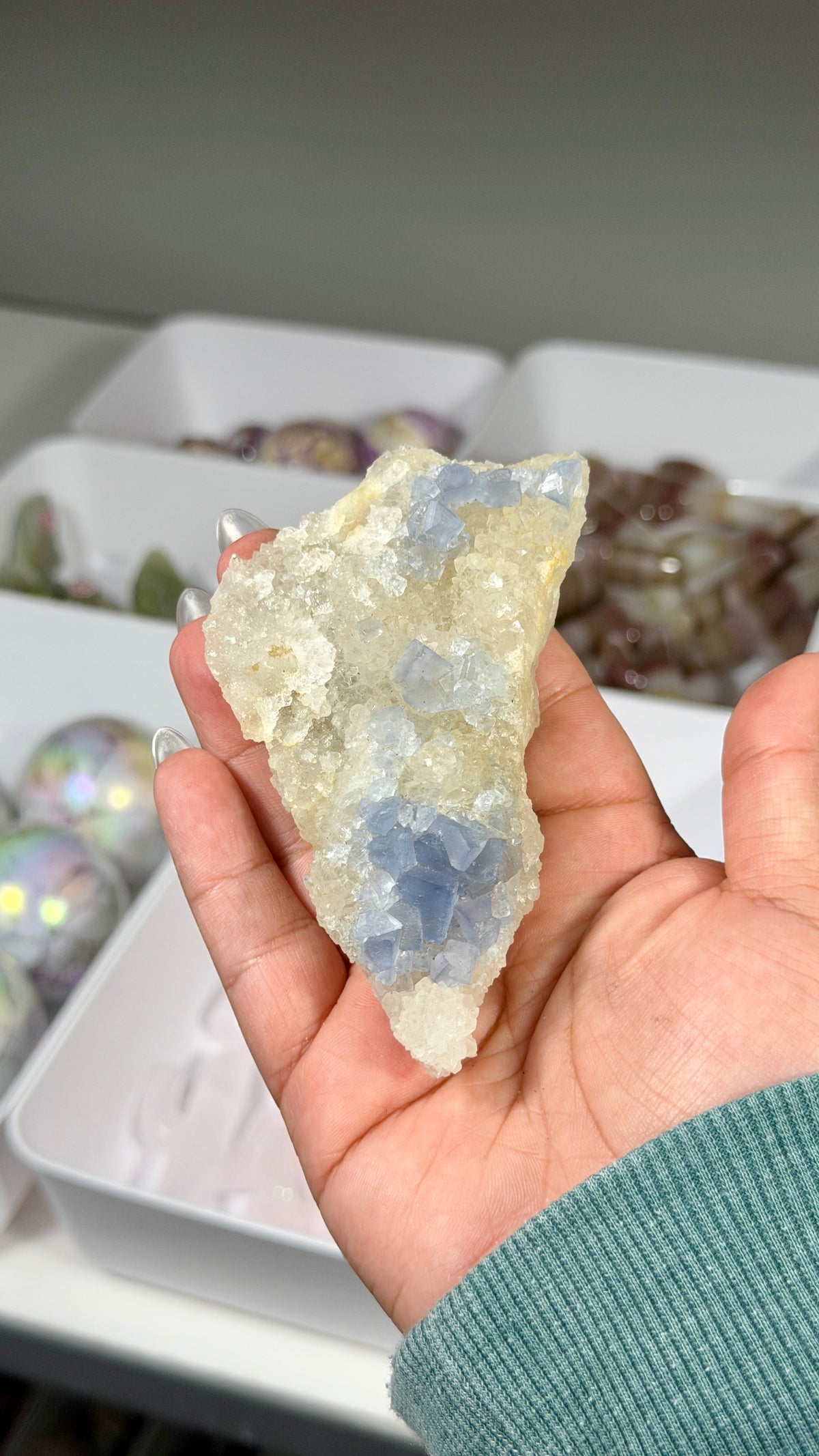 Gorgeous Raw Blue Cubic Fluorite | Opt 32