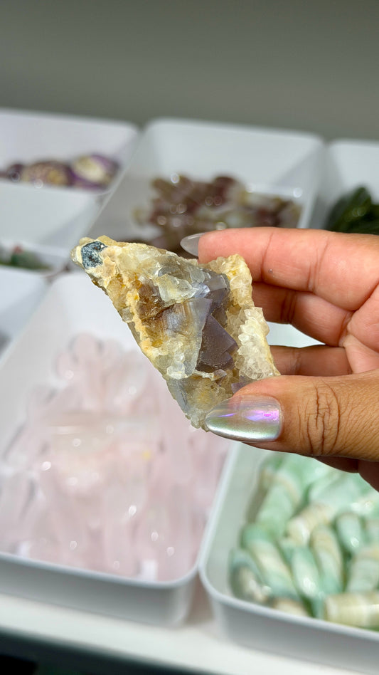 Gorgeous Raw Blue Cubic Fluorite | Opt 36