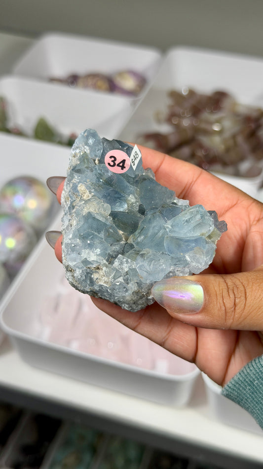 Gorgeous Raw Celestite | Madagascar  | Opt 34