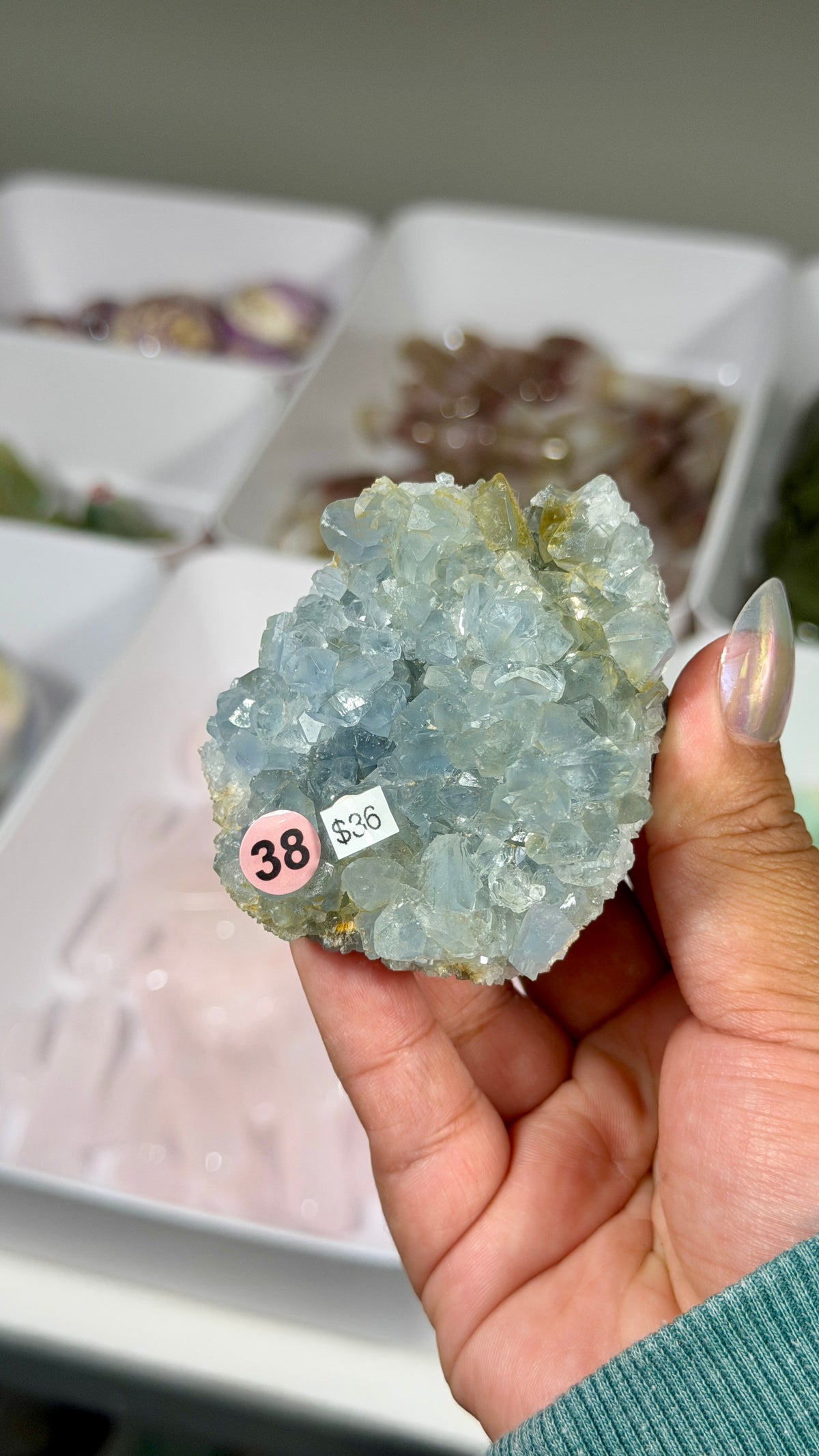 Gorgeous Raw Celestite | Madagascar  | Opt 38