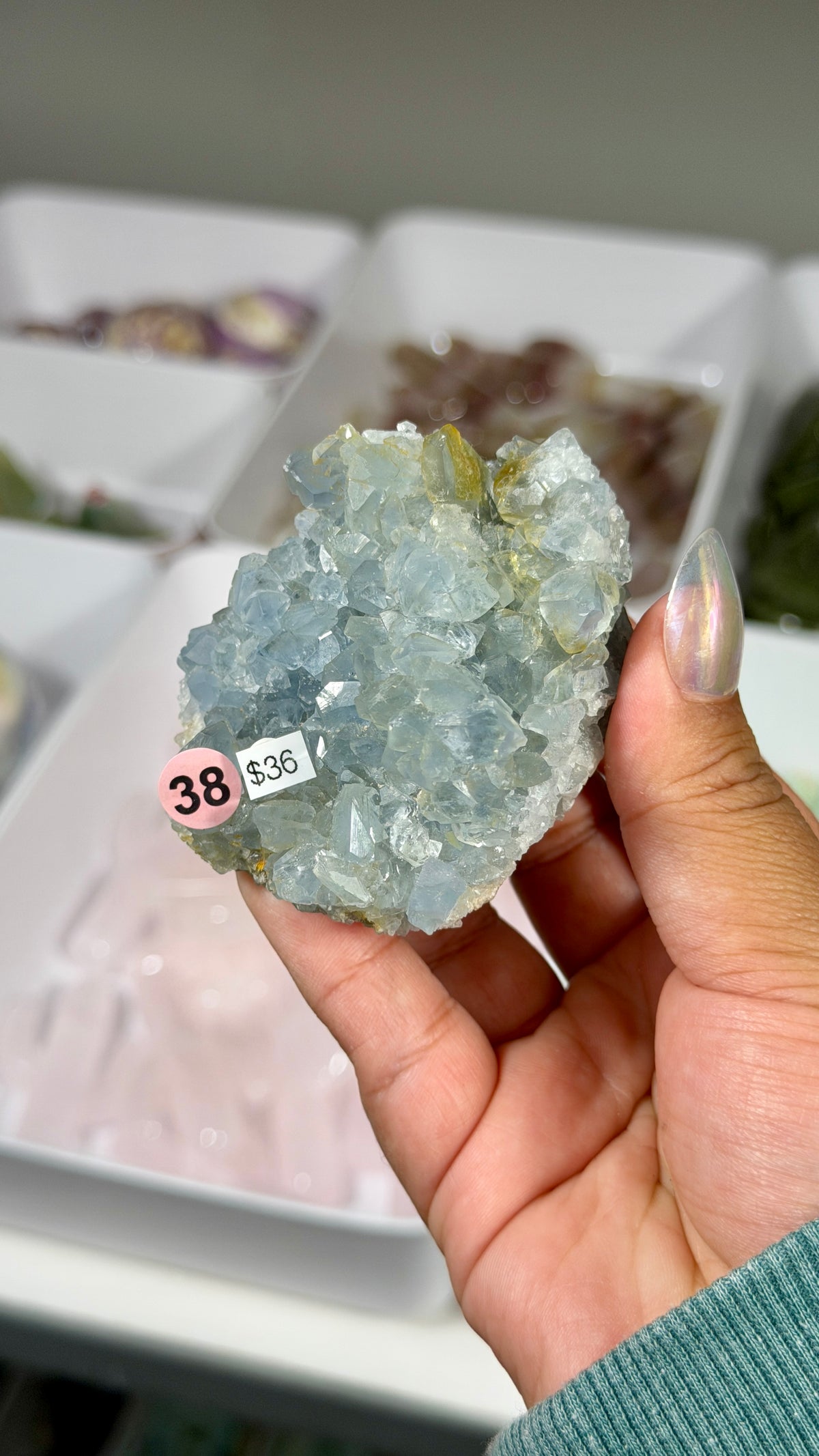 Gorgeous Raw Celestite | Madagascar  | Opt 38