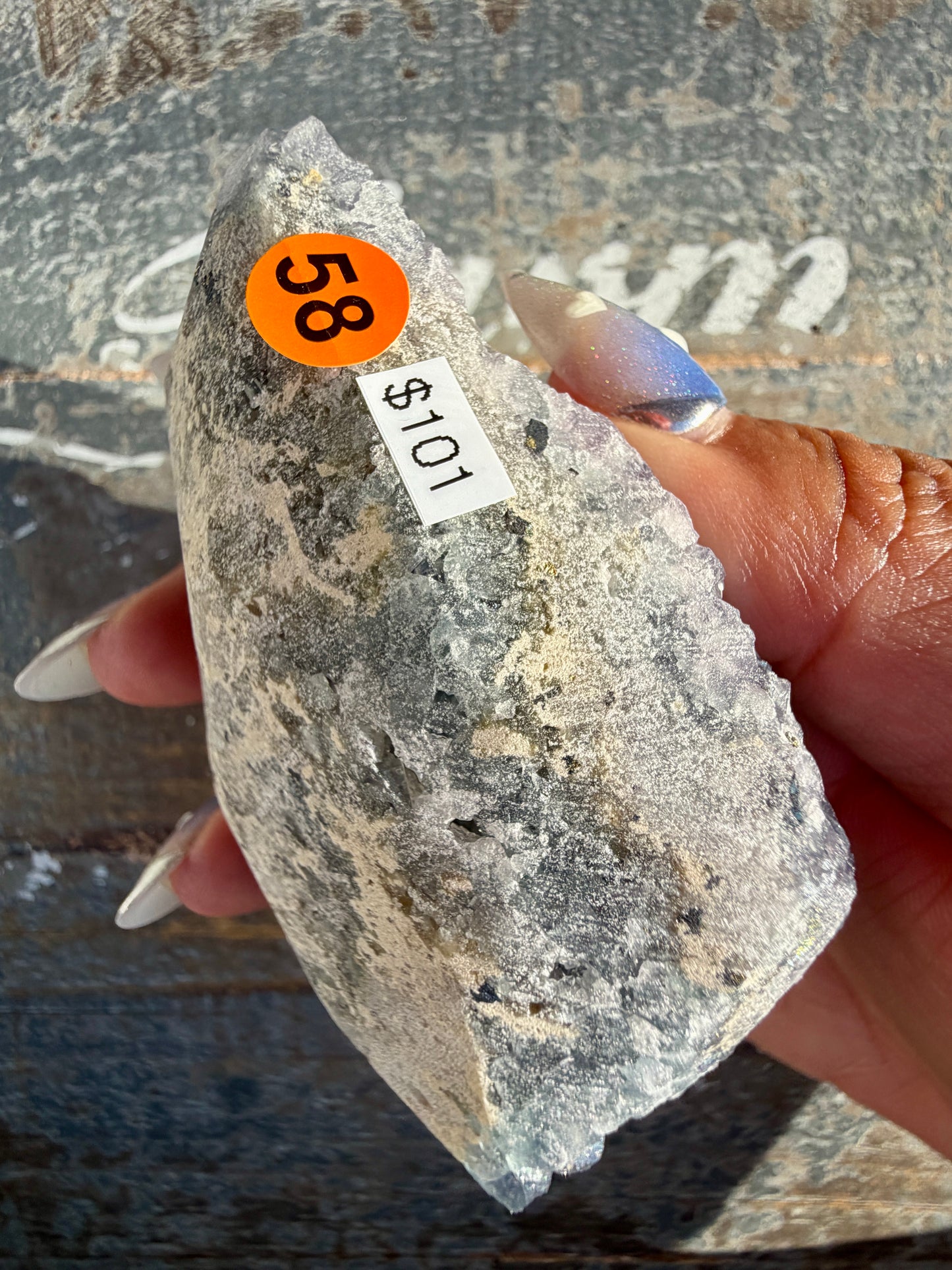 Gorgeous Cubic Dark Blue/Purple Fluorite Specimen coated in Pyrite | China | Opt 58