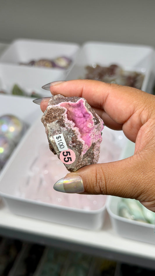 Gorgeous Malachite & Pink Colboltan Calcite Specimen | The Congo | Opt 55