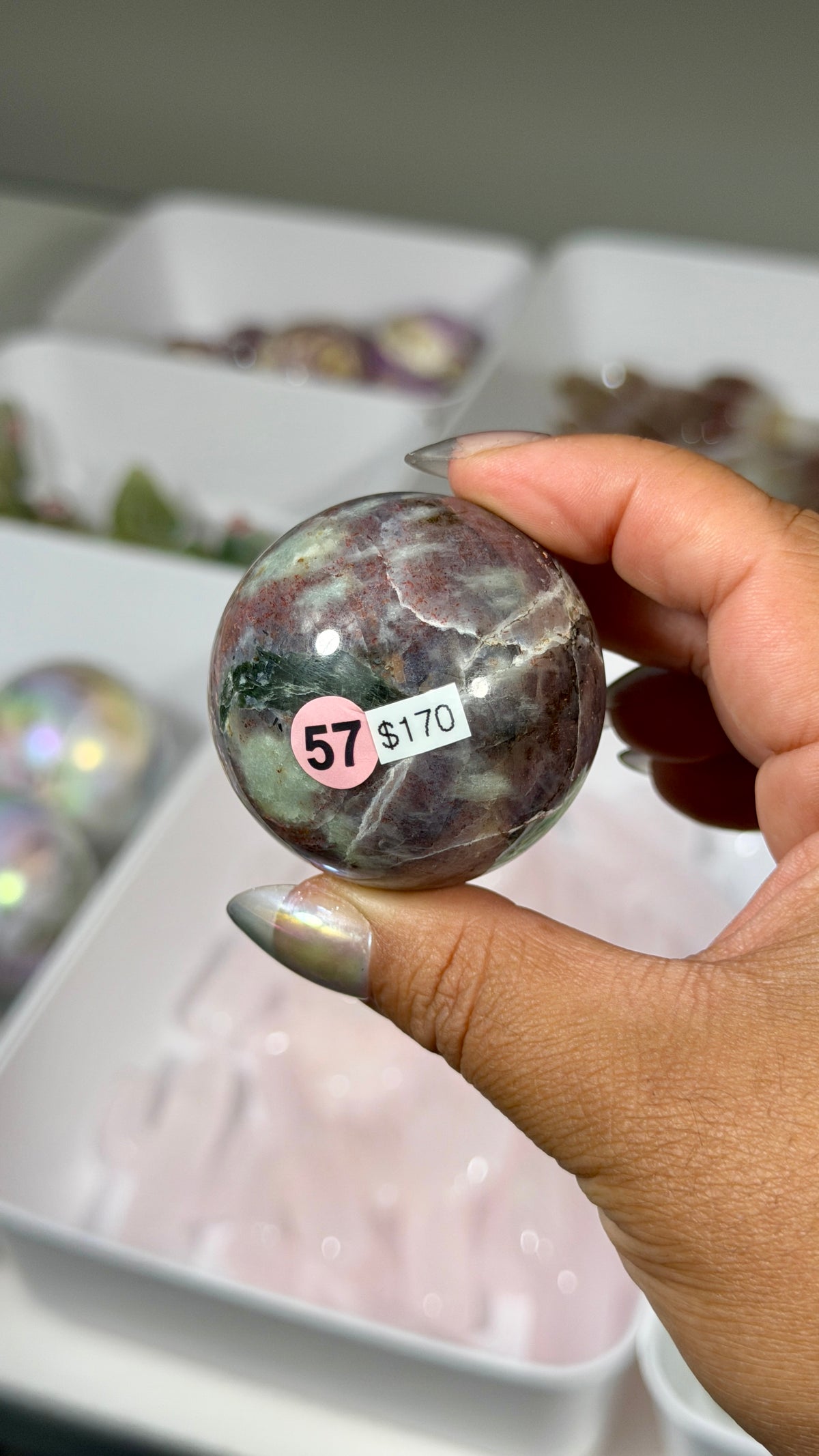 Gorgeous Iolite Sunstone Sphere | Opt 57