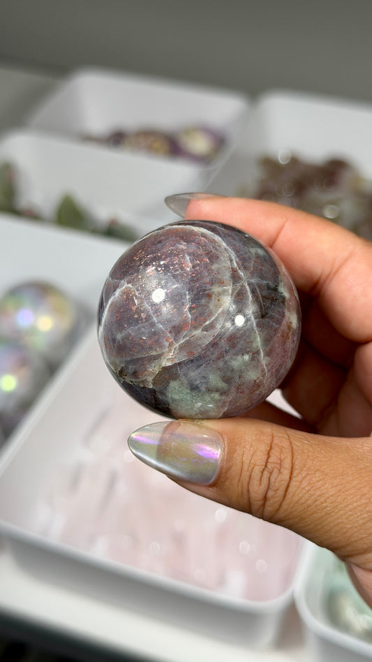Gorgeous Iolite Sunstone Sphere | Opt 57