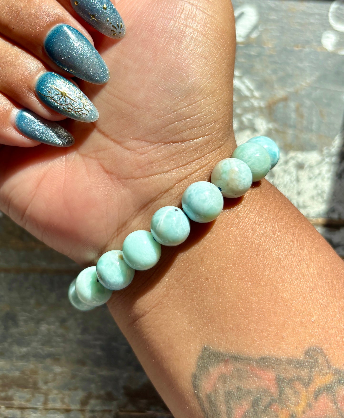 Gorgeous Larimar Bracelet from the Dominican Republic