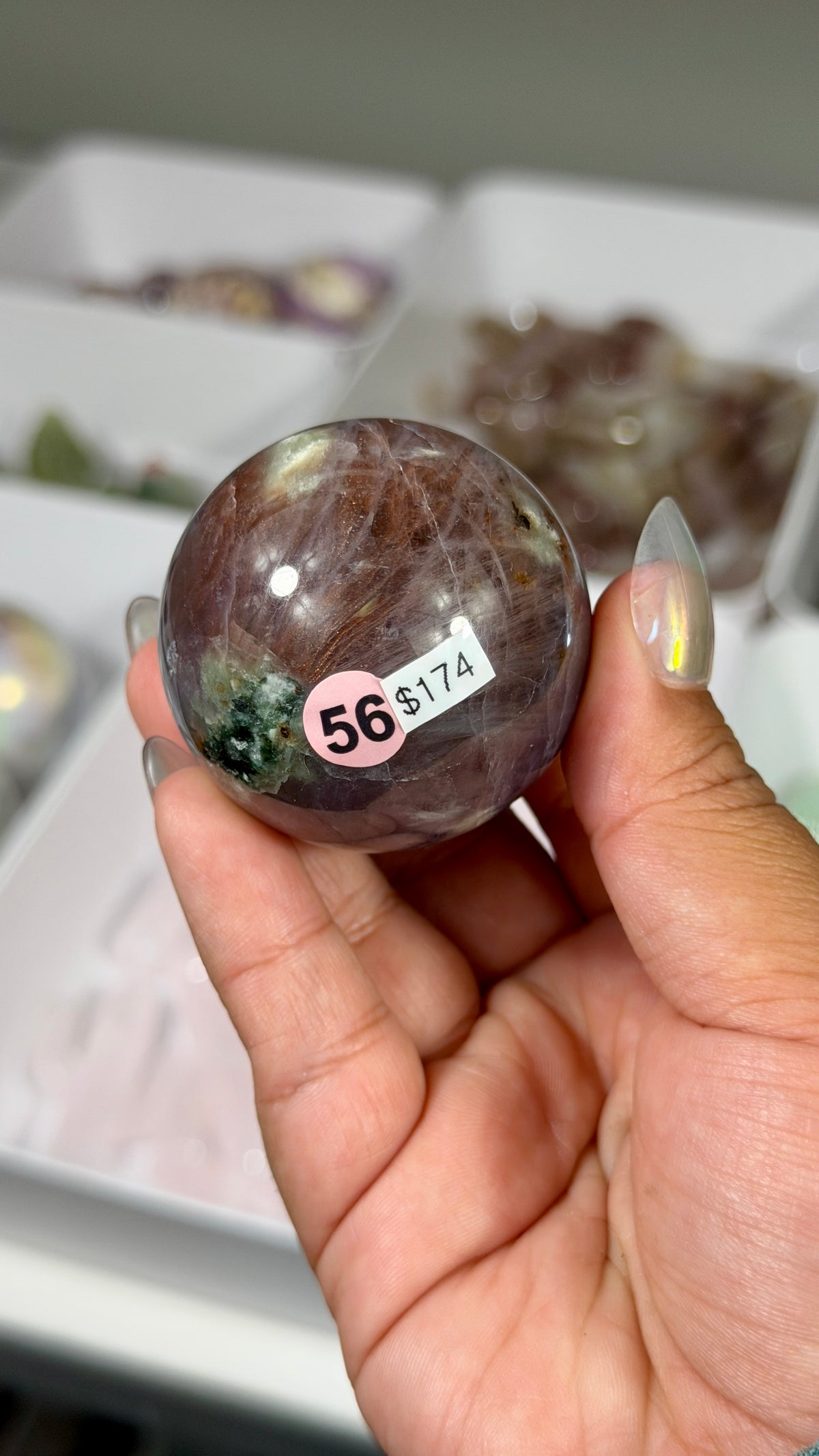 Gorgeous Iolite Sunstone Sphere | Opt 56