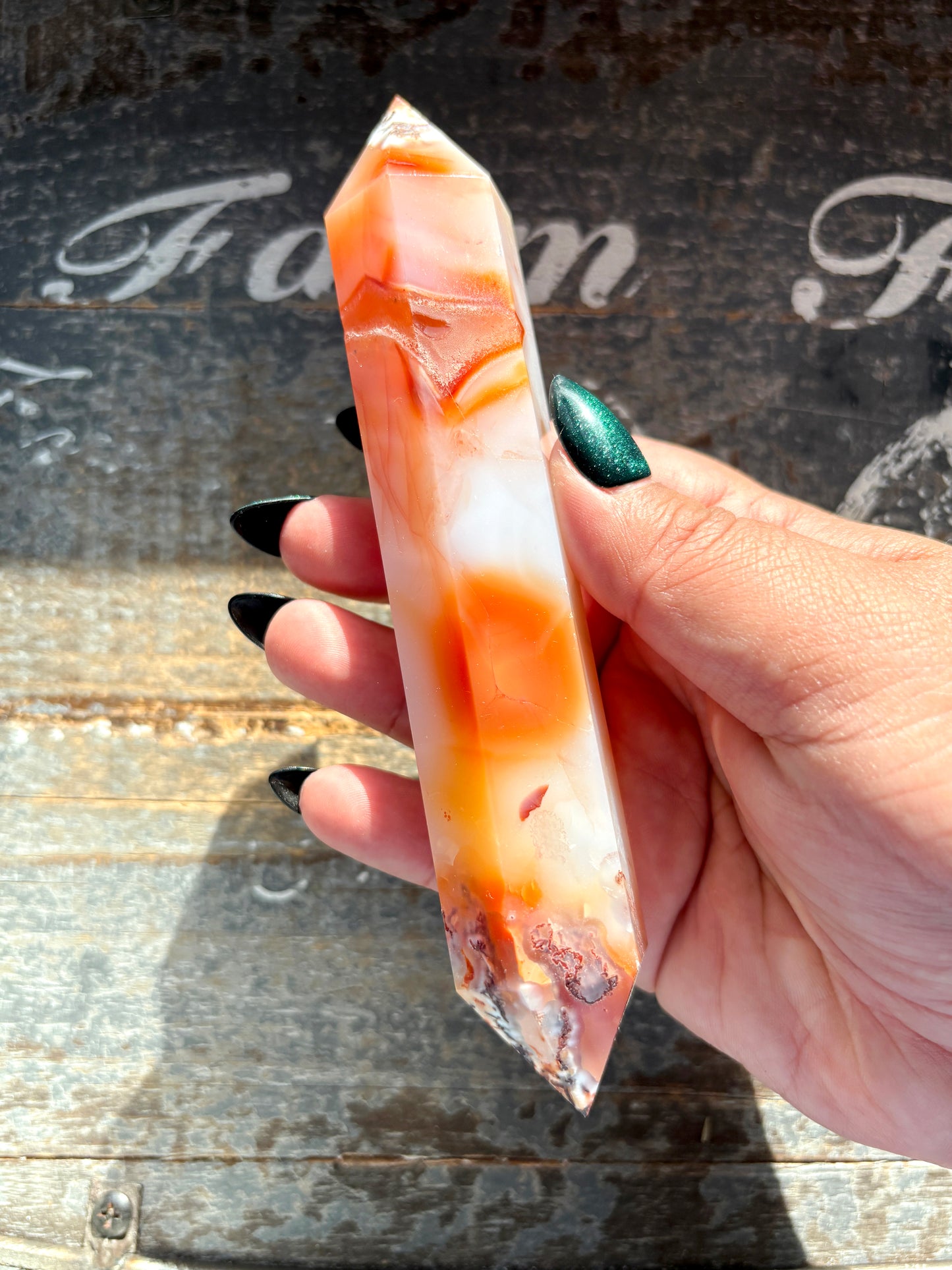 Gorgeous Carnelian Wand from Madagascar