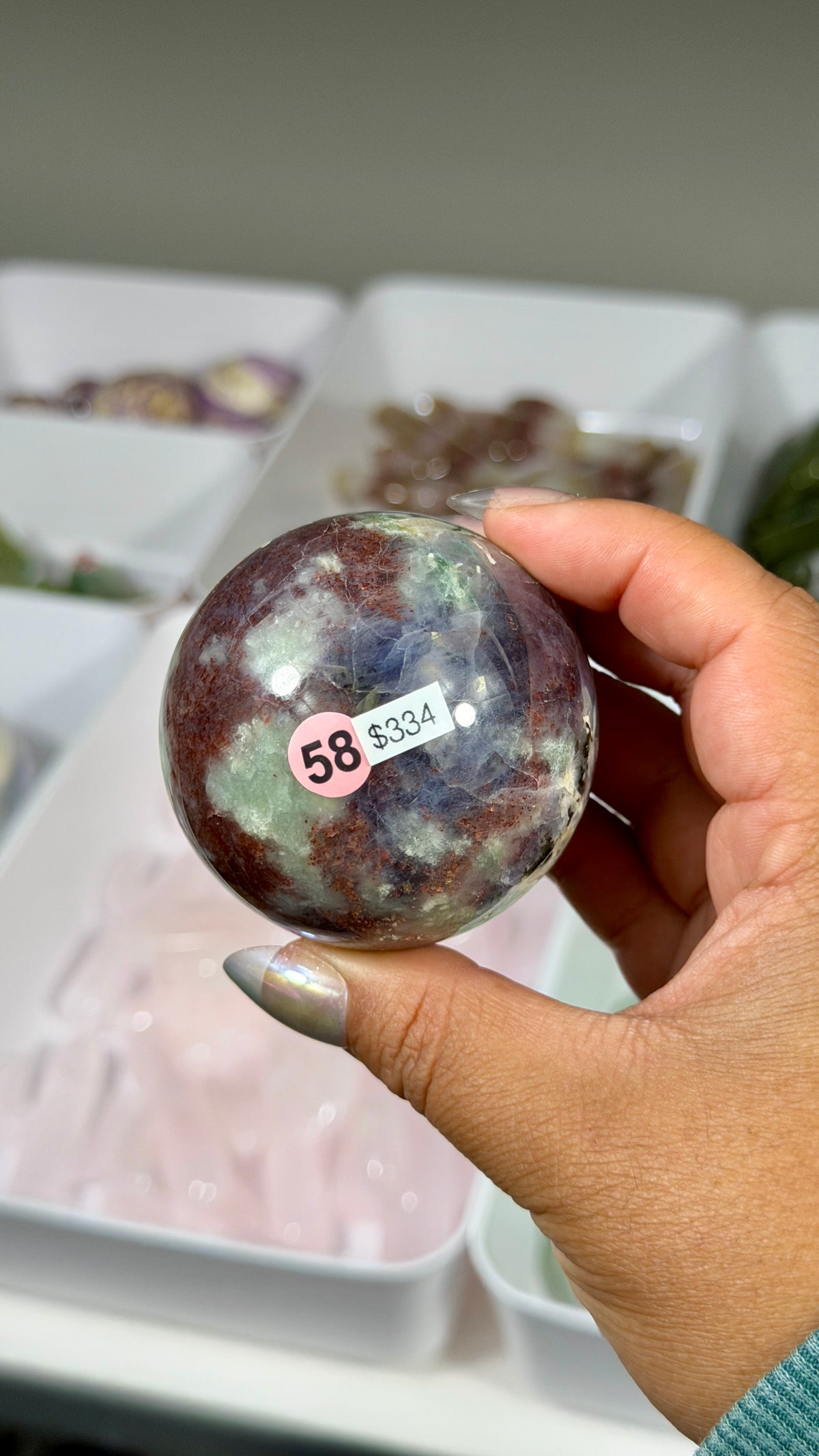 Gorgeous Iolite Sunstone Sphere | Opt 58