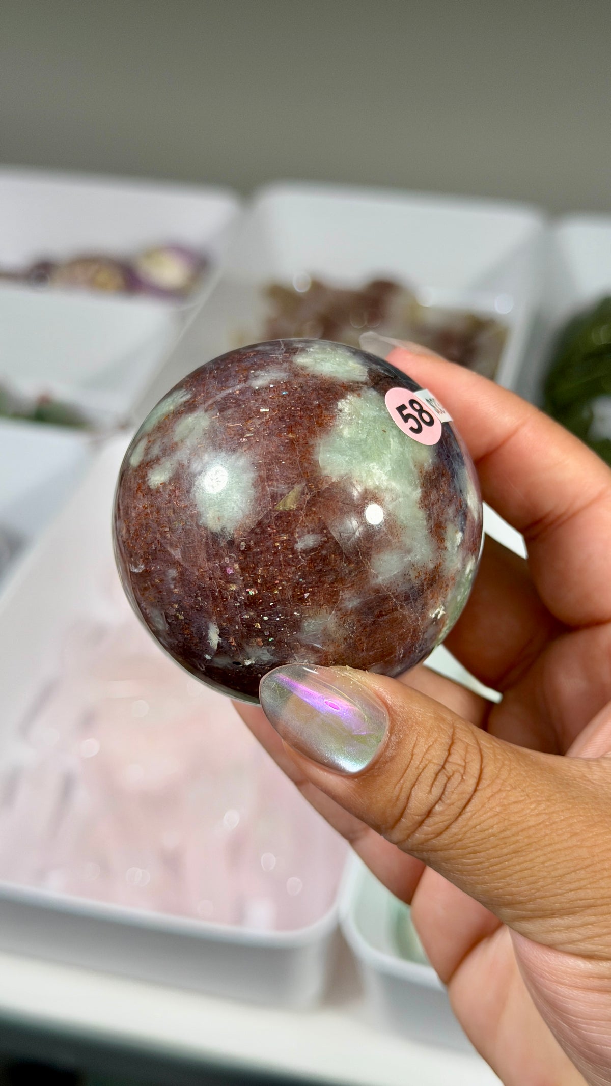 Gorgeous Iolite Sunstone Sphere | Opt 58
