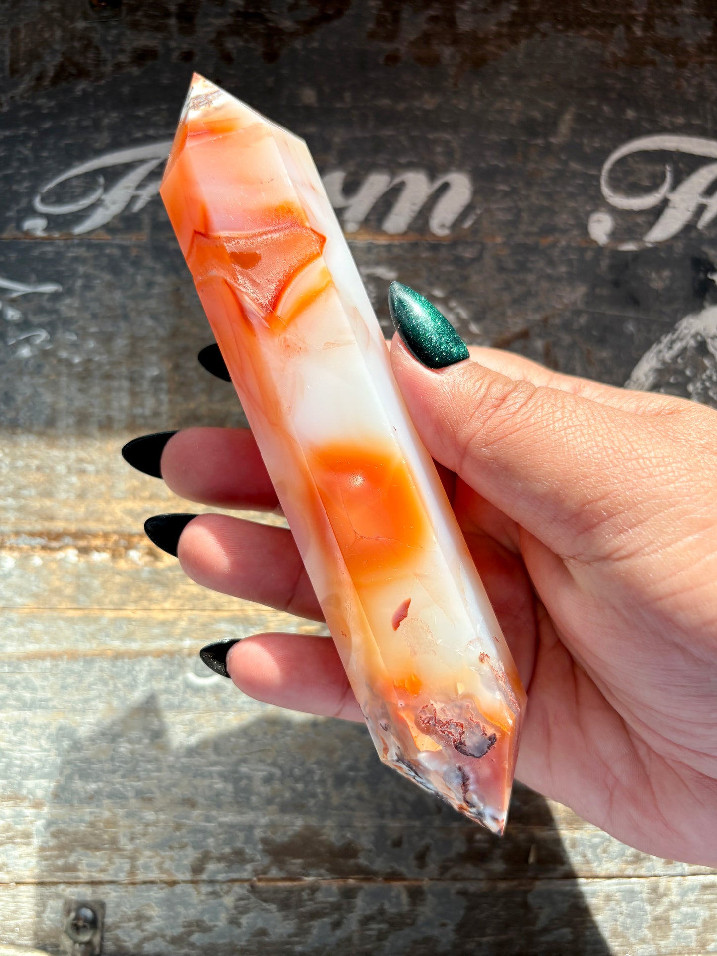 Gorgeous Carnelian Wand from Madagascar